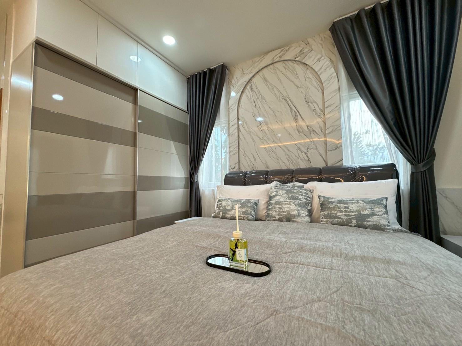 Bedroom with fitted wardrobes